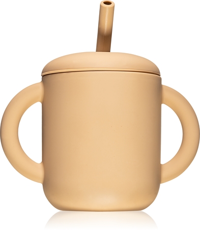 MushieTraining Cup with Straw tazza con cannuccia Natural 175 ml