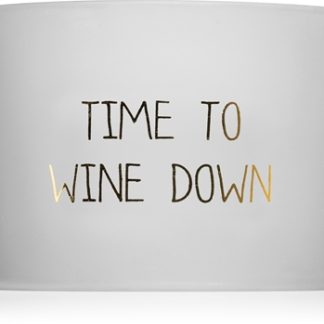 My FlameAmber's Secret Time To Wine Down candela profumata con stoppino in legno 7x5 cm