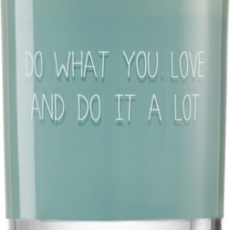 My FlameMinty Bamboo Do What You Love And Do It A Lot candela profumata 8x9 cm