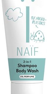 NaifBaby & Kids 2-in-1 gel e shampoo detergente per bambini senza profumazione 200 ml