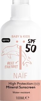 NaifBaby & Kids Mineral Sunscreen SPF 50 spray abbronzante per neonati 100 ml