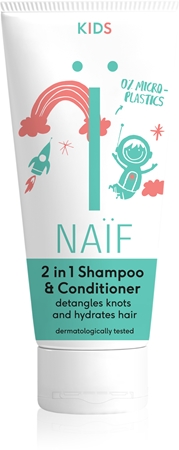 NaifKids Shampoo & Conditioner shampoo e balsamo 2 in 1 per bambini 200 ml