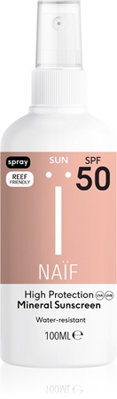 NaifSun Mineral Sunscreen SPF 50 spray solare protettivo SPF 50 100 ml