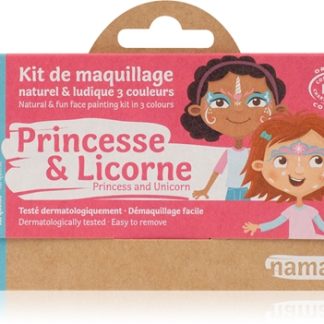 NamakiColor Face Painting Kit Princess & Unicorn set per bambini 1 pz