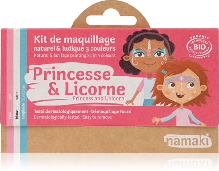 NamakiColor Face Painting Kit Princess & Unicorn set per bambini 1 pz