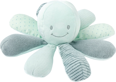 NATTOUActivity Cuddly Octopus giocattolo di pelouche Lapidou Mint 1 pz