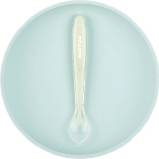NATTOUTableware Set of 2 Pieces set posate per bambini Mint 2 pz