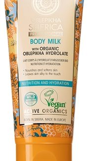 Natura SibericaOblepikha (Sea-Buckthorn) latte nutriente corpo con olivello spinoso 200 ml