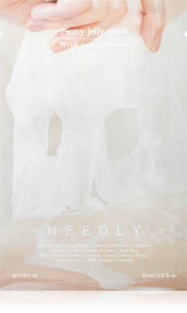 NEEDLYPeony Jelly Mask maschera viso illuminante in tessuto effetto idratante33 ml