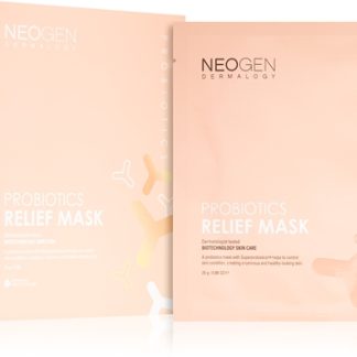 Neogen DermalogyProbiotics Relief Mask maschera lenitiva in tessuto con probiotici5 pz