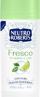 Neutro RobertsTè Verde e Lime deodorante solido con effetto 48 ore 40 ml