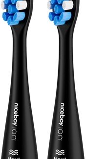 NiceboyION Medium testine di ricambio per spazzolino Black 2 pz