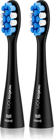 NiceboyION Medium testine di ricambio per spazzolino Black 2 pz