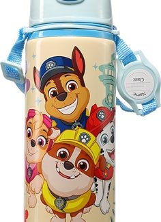 NickelodeonPaw Patrol Aluminium Water Bottle With Strap bottiglia per l’acqua per bambini 600 ml