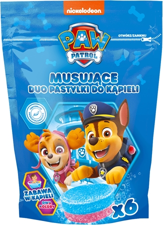 NickelodeonPaw Patrol Bath Pills compresse frizzanti colorate da bagno 6x20 g
