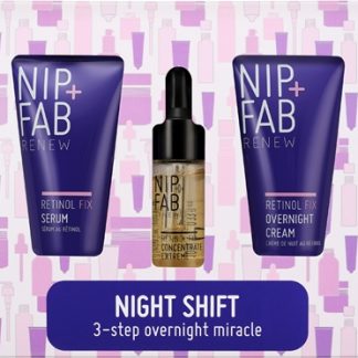 NIP+FABRetinol Fix Night Shift set per la cura del viso con retinolo3 pz