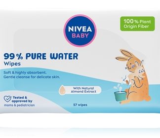 NIVEABABY Pure Water salviette rinfrescanti umidificate 57 pz