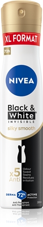 NIVEABlack & White Invisible Silky Smooth antitraspirante spray da donna 200 ml