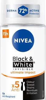 NIVEAInvisible Black & White Ultimate Impact antitraspirante roll-on da donna 50 ml