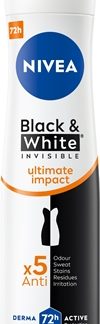 NIVEAInvisible Black & White Ultimate Impact antitraspirante spray da donna 150 ml