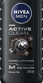 NIVEAMEN Active Clean gel doccia per uomo 250 ml