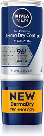 NIVEAMEN Derma Dry Control antitraspirante roll-on per uomo 50 ml
