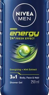 NIVEAMEN Energy gel doccia per uomo 250 ml