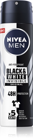 NIVEAMEN Invisible Black & White antitraspirante spray per uomo 100 ml