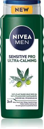 NIVEAMEN Sensitive Pro Ultra Calming gel doccia per viso, corpo e capelli 500 ml