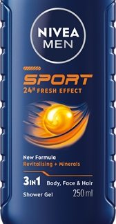 NIVEAMEN Sport gel doccia con minerali per uomo 250 ml
