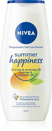 NIVEASummer Happiness Orange & Avocado Oil gel doccia nutriente 250 ml