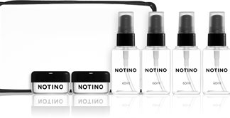NotinoTravel Collection Travel Bottle Set contenitori da viaggio riutilizzabili Black