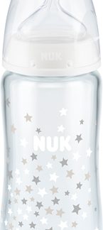 NUKFirst Choice + 240 ml biberon di vetro con controllo della temperatura 240 ml