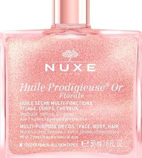 NuxeHuile Prodigieuse Or Florale olio secco multifunzione con glitter per viso, corpo e capelli 50 ml