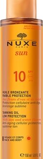 NuxeSun olio abbronzante per viso e corpo SPF 10 150 ml