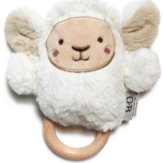 O.B DesignsBunny Soft Rattle Toy giocattolo di pelouche con sonaglio White 3m+ 1 pz