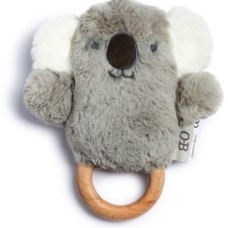 O.B DesignsBunny Soft Rattle Toy giocattolo di pelouche con sonaglio Grey 3m+ 1 pz