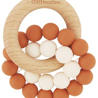 O.B DesignsTeether Toy dentaruolo Cinnamon 3m+ 1 pz