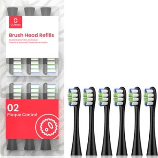 OcleanBrush Head Plaque Control testine di ricambio per spazzolino Black 6 pz