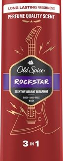 Old SpiceRockStar gel doccia per uomo per viso, corpo e capelli 400 ml