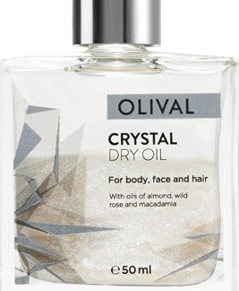OlivalCrystal olio secco multifunzione con glitter per viso, corpo e capelli 50 ml