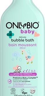 OnlyBioBaby Delicate bagno effervescente e gel detergente per neonati 500 ml