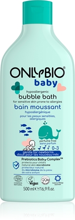 OnlyBioBaby Hypoallergenic bagnoschiuma per pelli sensibili e allergiche per neonati 500 ml