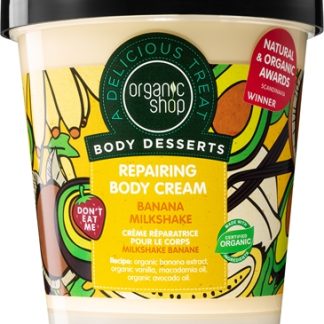 Organic ShopBody Desserts Banana Milkshake crema corpo rigenerante 450 ml