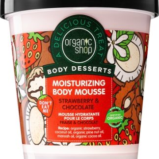 Organic ShopBody Desserts Strawberry & Chocolate mousse corpo effetto idratante 450 ml
