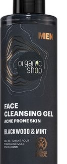 Organic ShopMen Blackwood & Mint gel detergente per uomo 200 ml