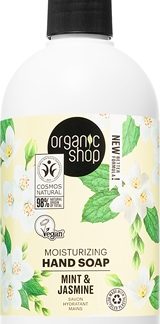 Organic ShopOrganic Minty Jasmine sapone liquido per le mani effetto idratante 500 ml