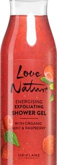 OriflameLove Nature Organic Mint & Raspberry gel doccia esfoliante 250 ml
