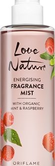 OriflameLove Nature Organic Mint & Raspberry spray rinfrescante corpo con aroma di lamponi 200 ml