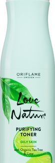 OriflameLove Nature Organic Tea Tree & Lime lozione detergente viso per pelli grasse150 ml